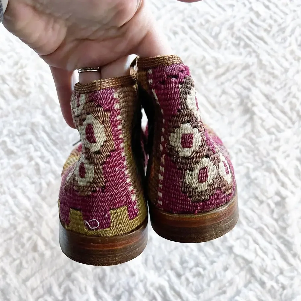 The Nomadic Collection Tapestry Kilm Lace Up Chukka Ankle Bootie